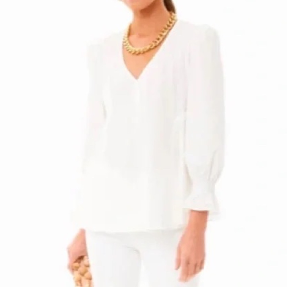 Pomander Place White Easton Blouse